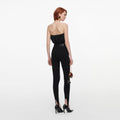 Black Bandeau Jersey Top