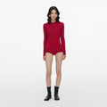 Red Flower Knit Playsuit