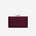 Burgundy Chainmail Clutch Bag
