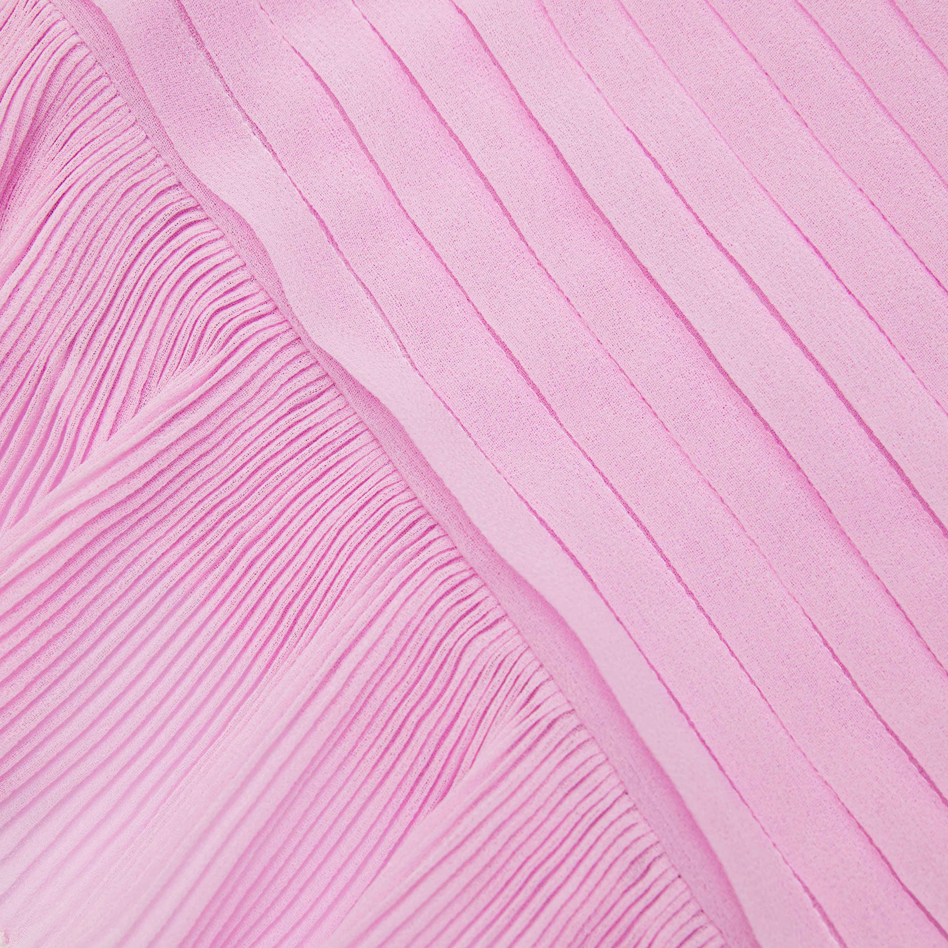 Pink Chiffon Tunic Midi Dress