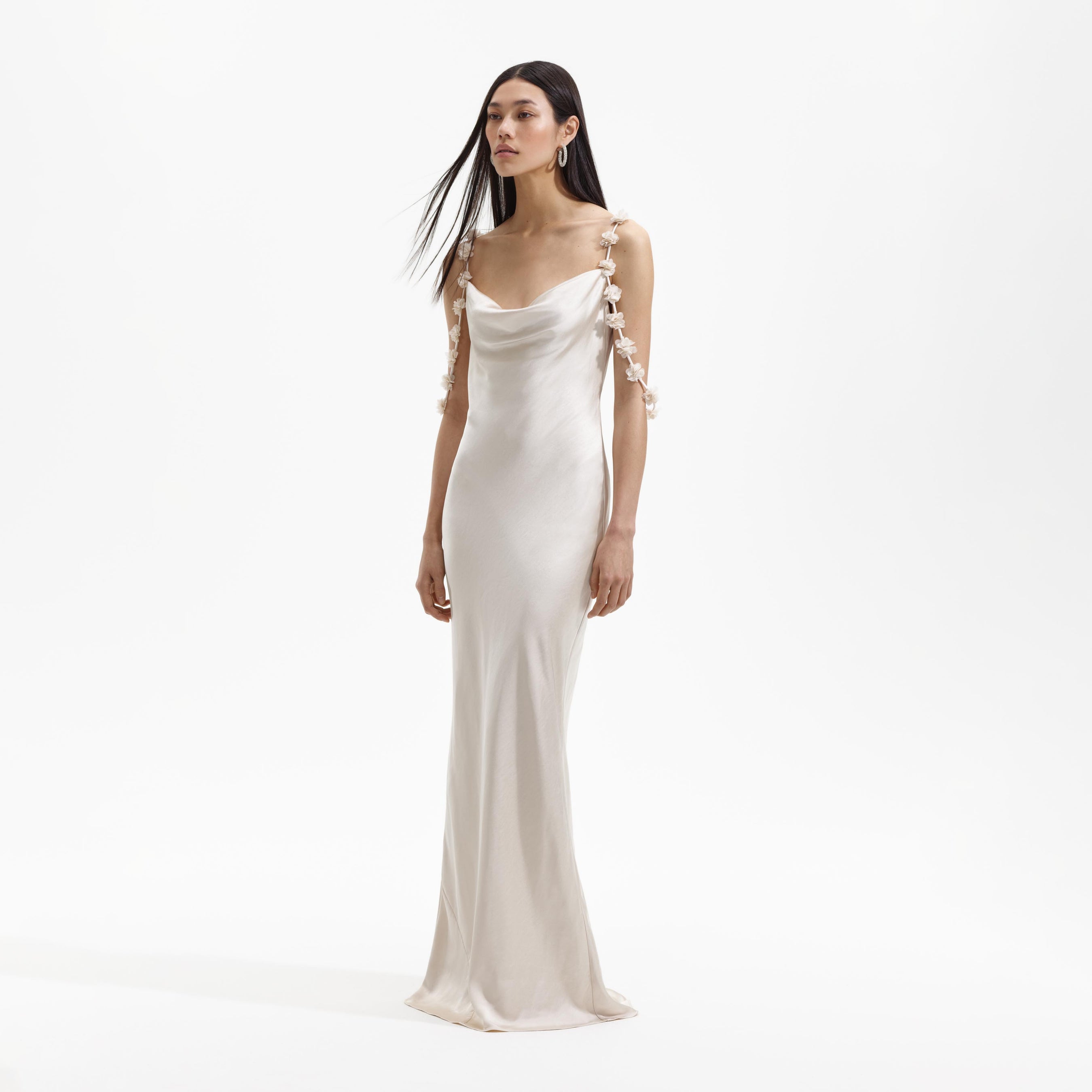 Satin maxi -722