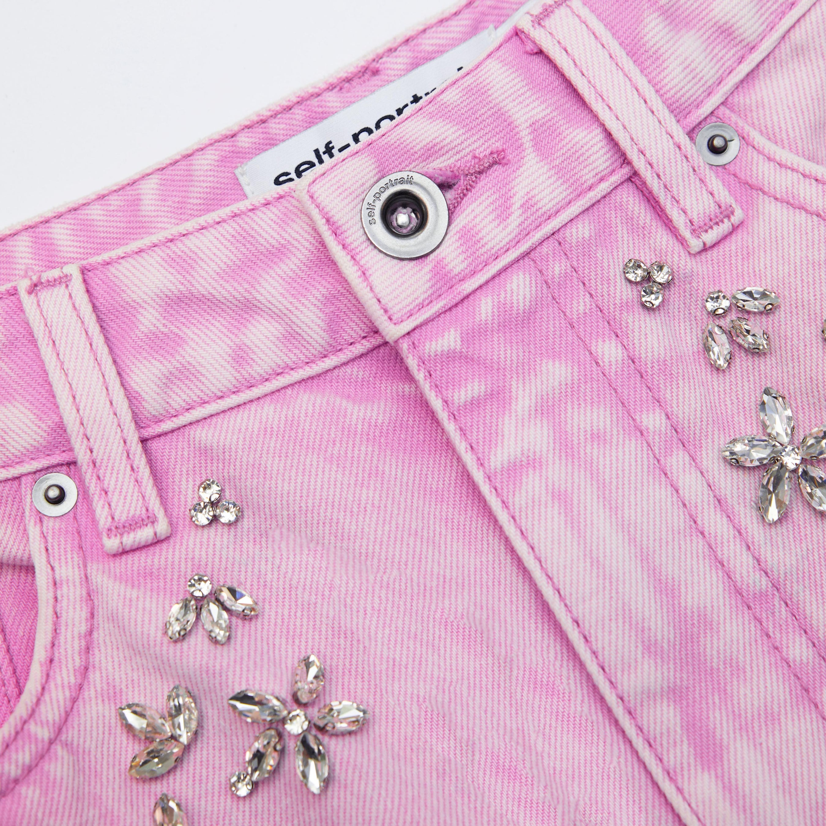 Pink Embellished Jeans