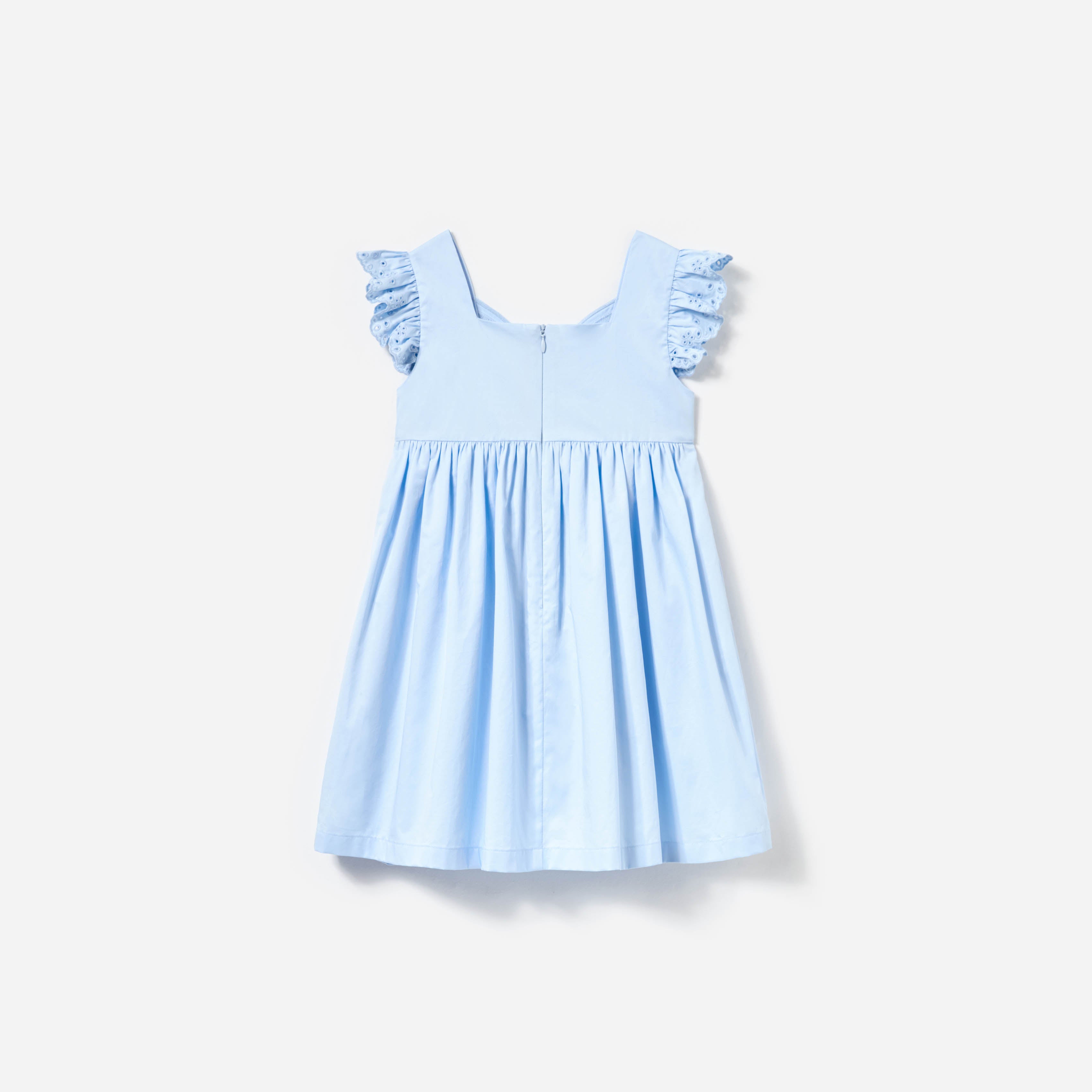 Blue Cotton Butterfly Dress