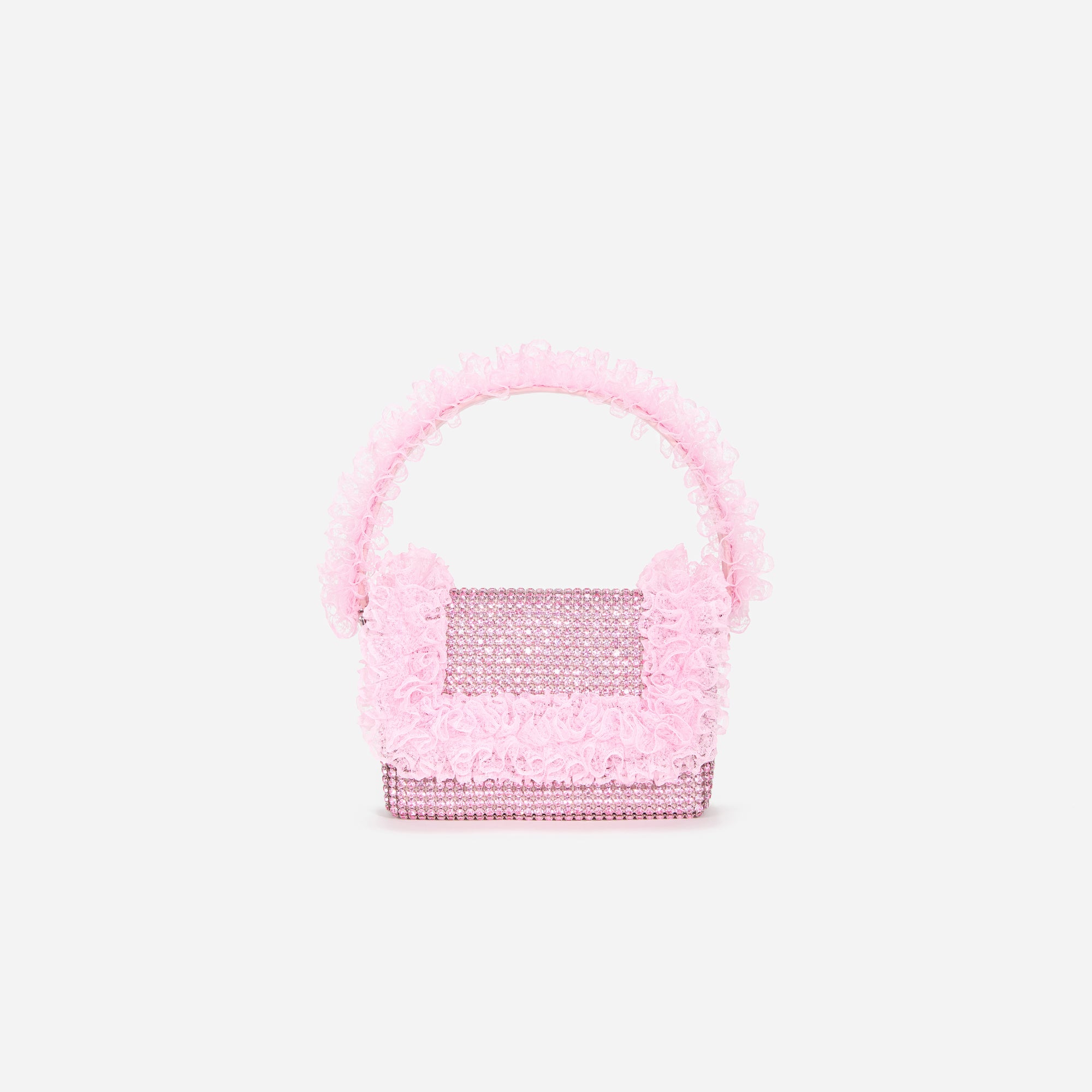 A photo of the Pink Crystal Lace Detail Bag