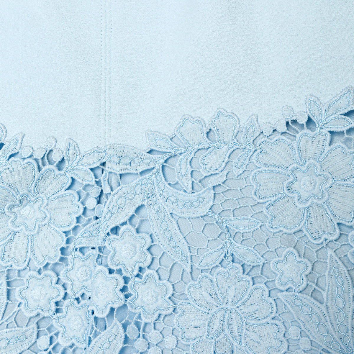 self portrait light blue lace panel mini dress SELF-PORTRAIT BANGKOK | BLUE FINE LACE MINI DRESS