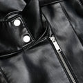 Black Faux Leather Biker Jacket