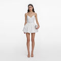 White Organza Mini Dress
