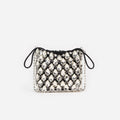 Silver Crystal Chainmail Mini Bag