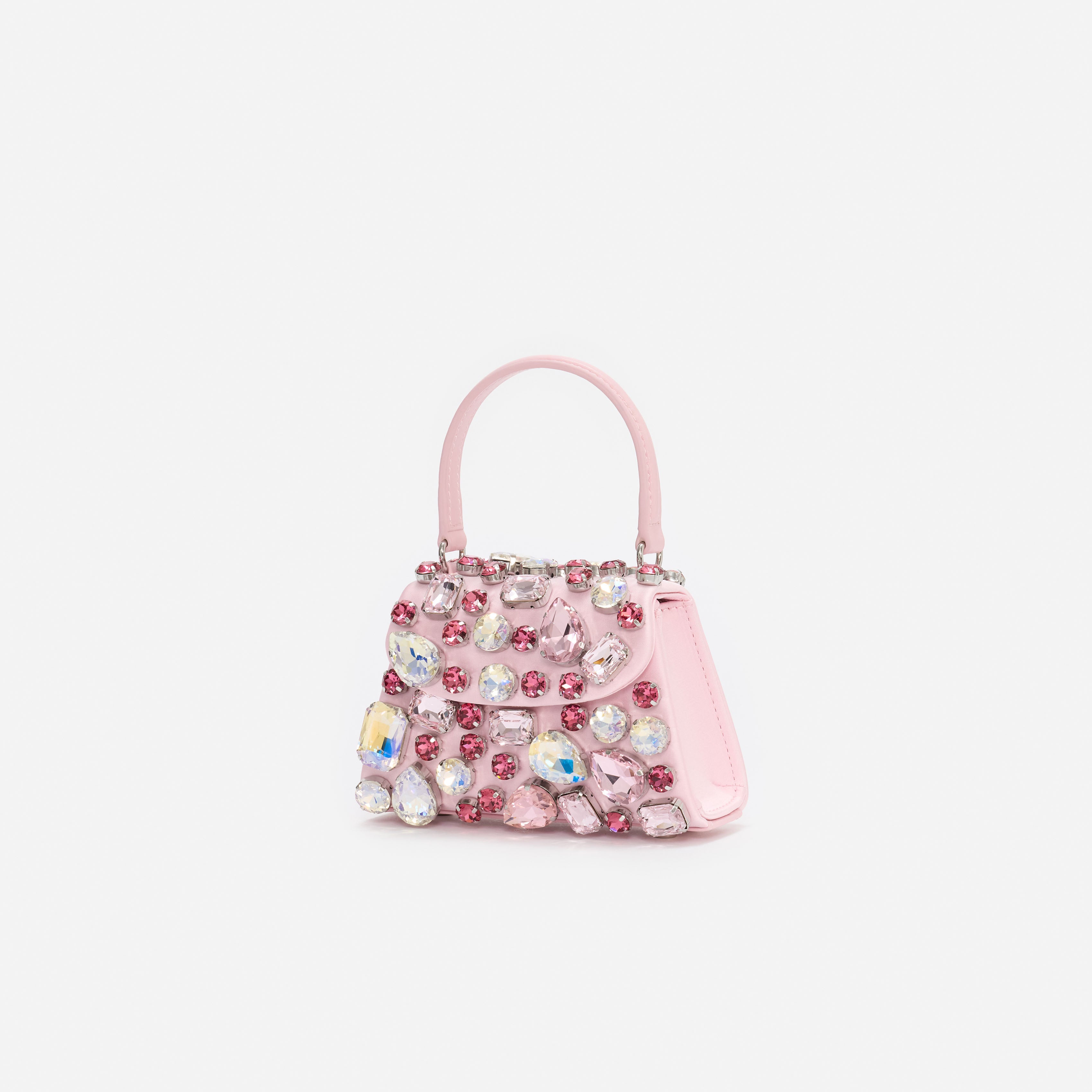 Pink Multi Crystal Mini Bag – self-portrait