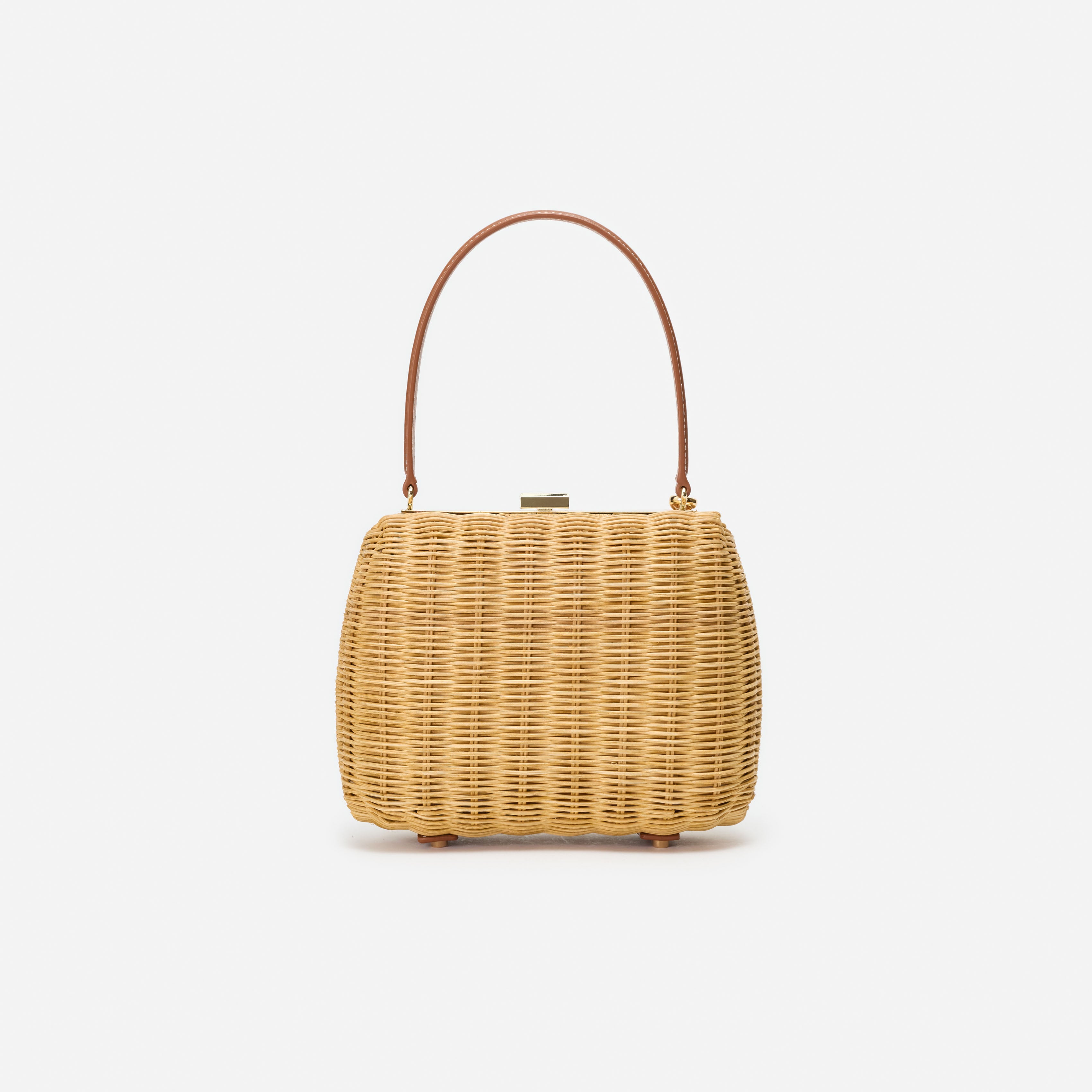 Rattan Cherry Charm Mini Bag – self-portrait