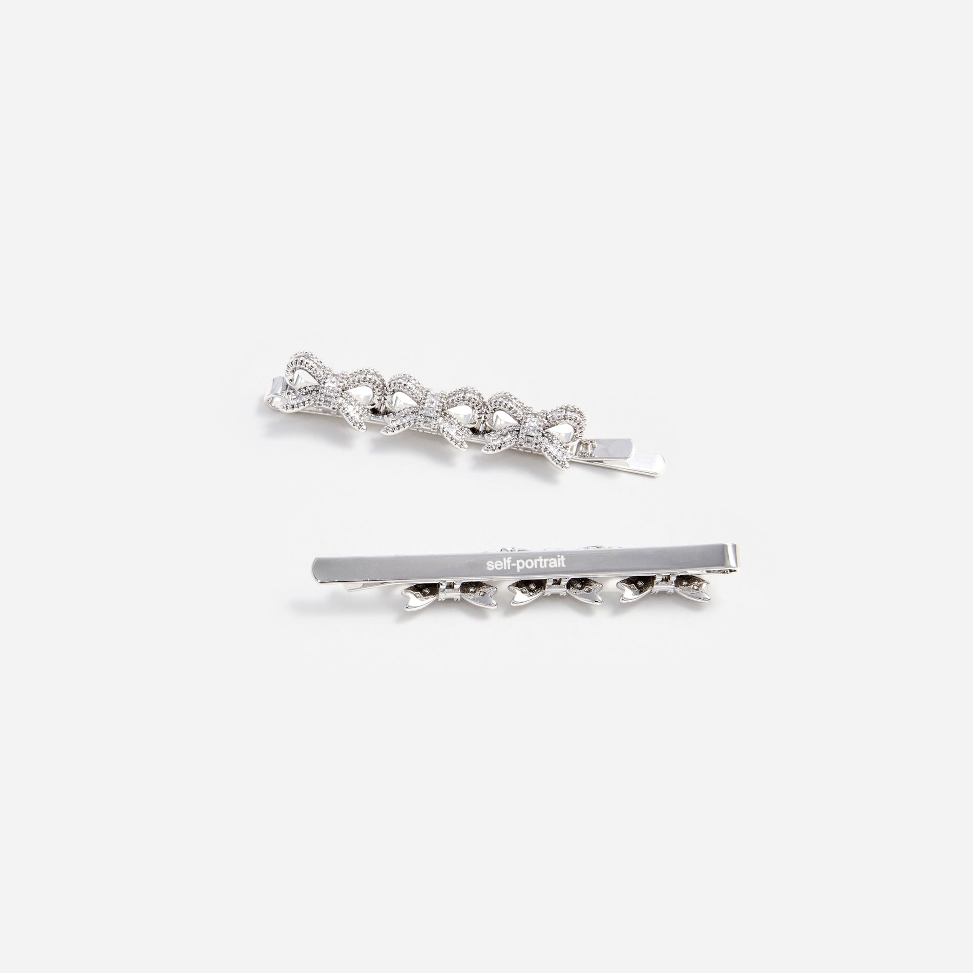 Crystal Bow Hair Slides