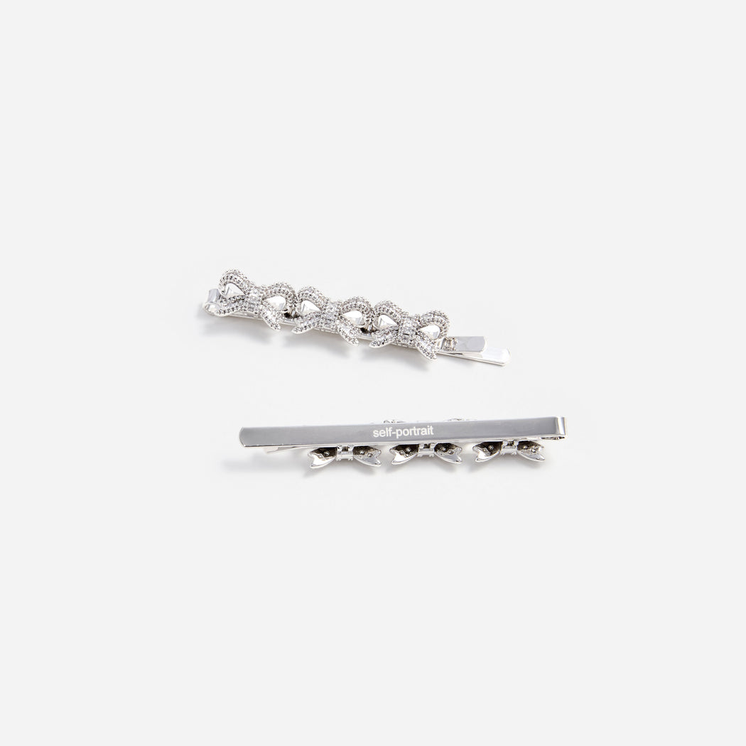 Crystal Bow Hair Slides