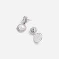 Silver Pearl Drop Earrings