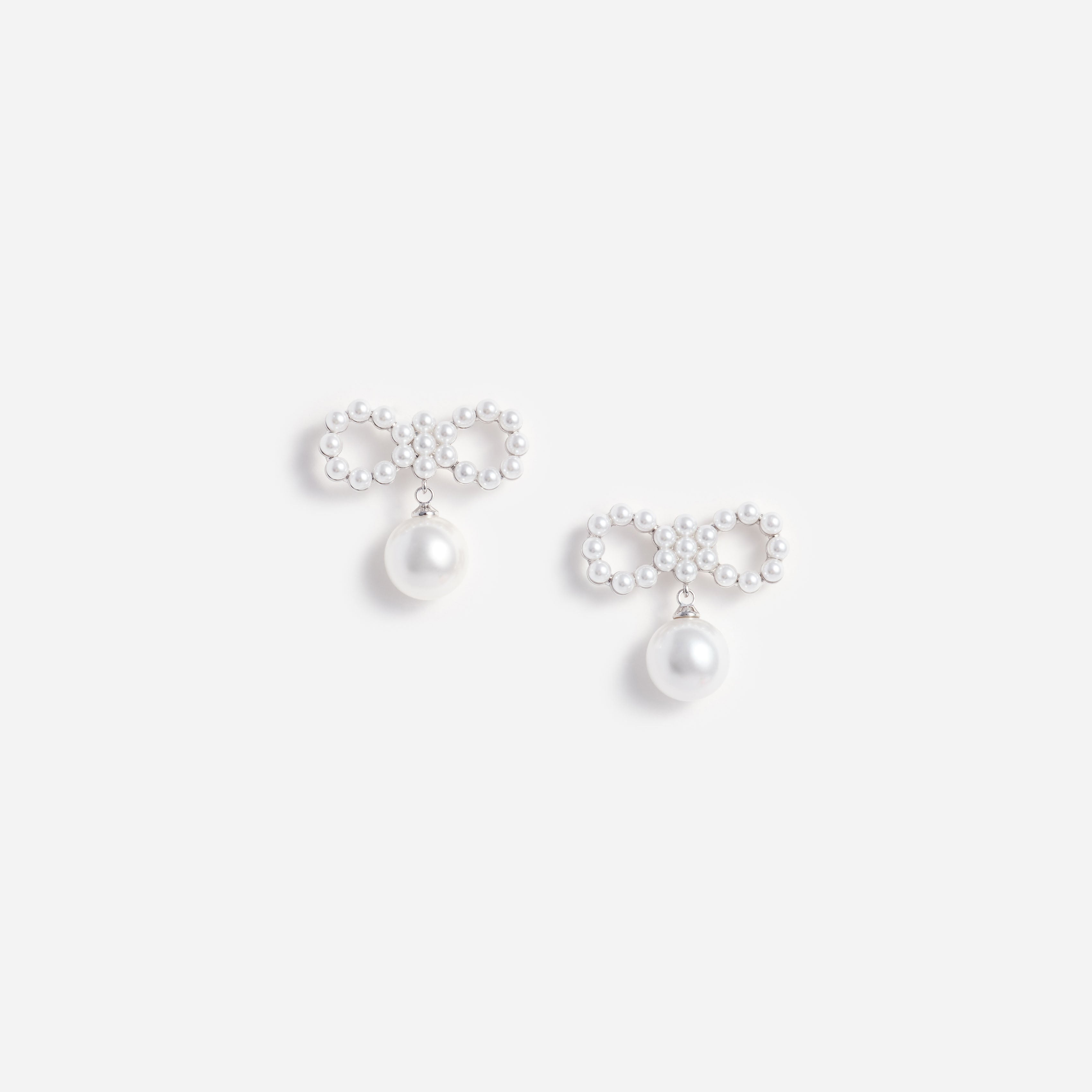 Pearl Bow Earrings