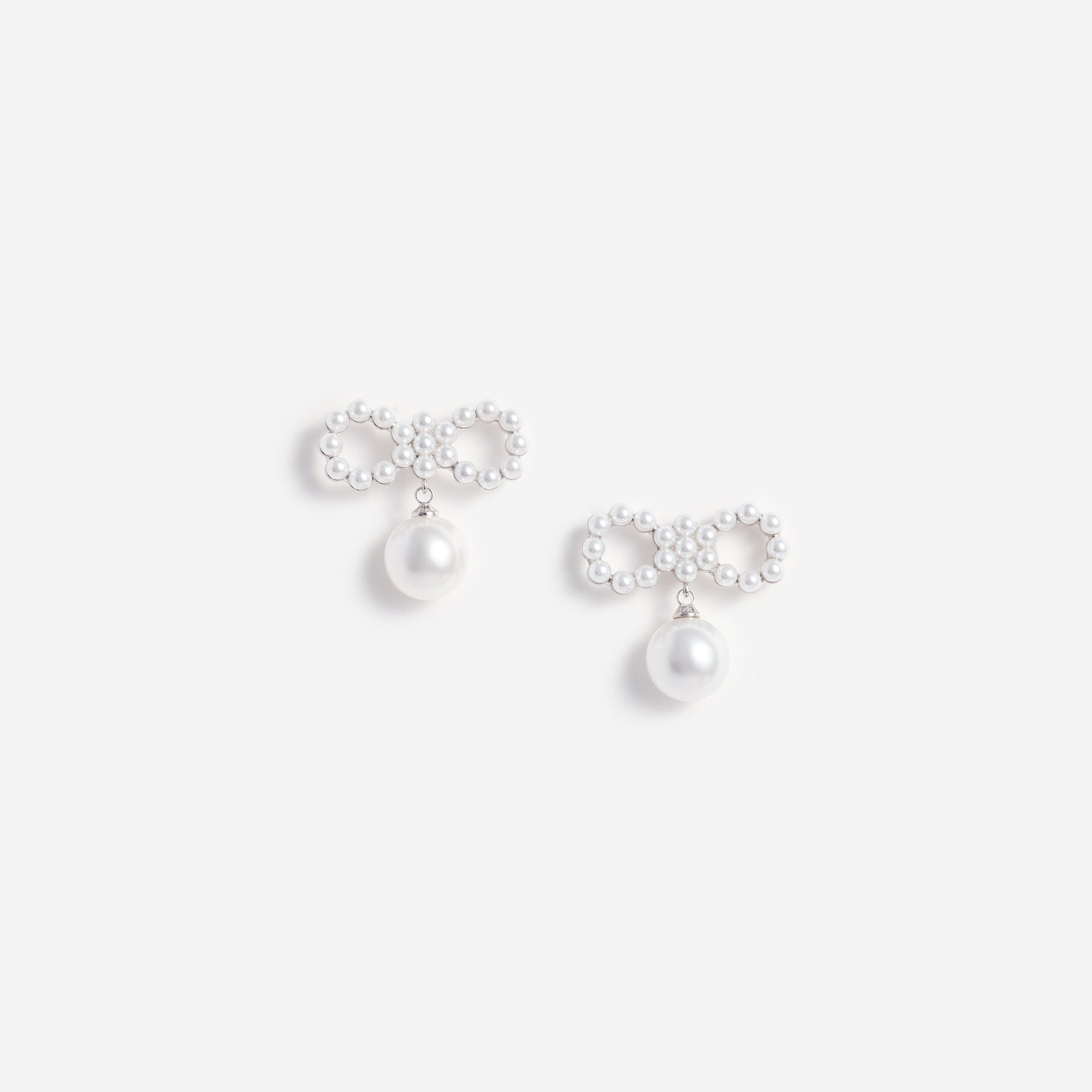Pearl Bow Earrings