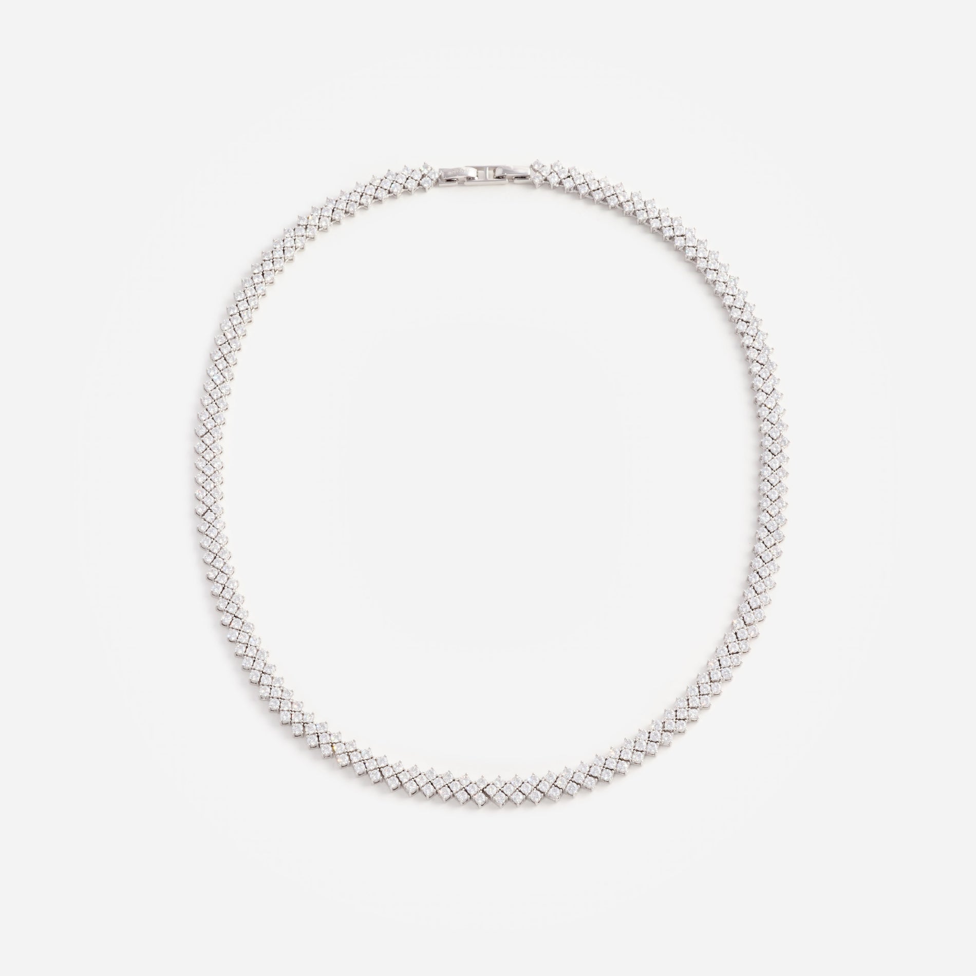 Silver Crystal Necklace