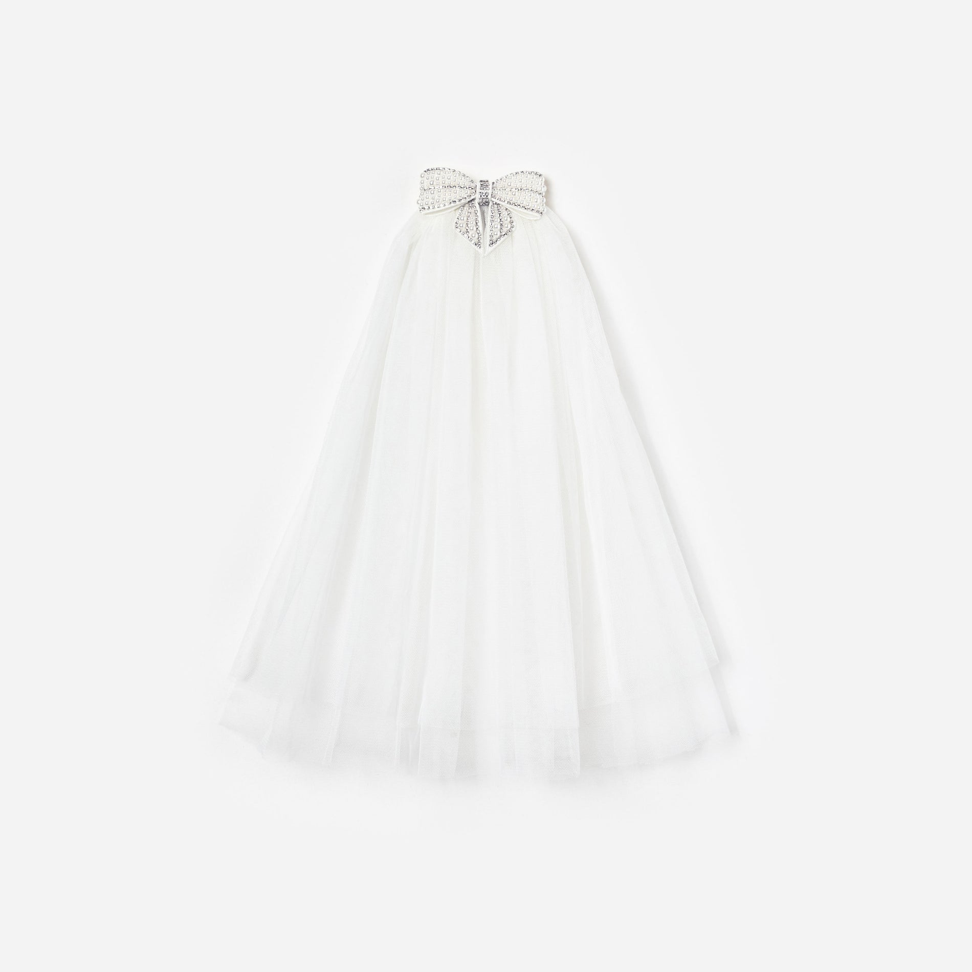Embellished Bow Veil