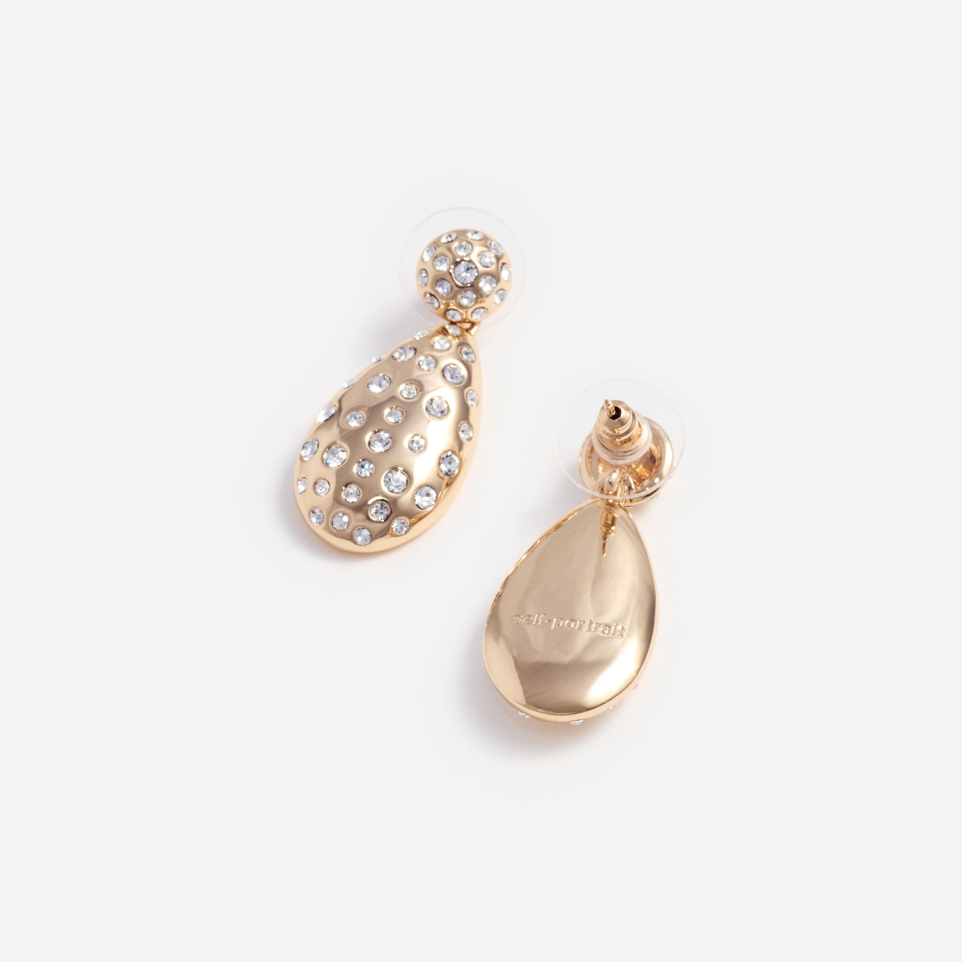 Gold Crystal Drop Earrings