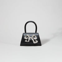 The Bow Micro in Black with Diamanté