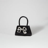 The Bow Micro in Black with Diamanté