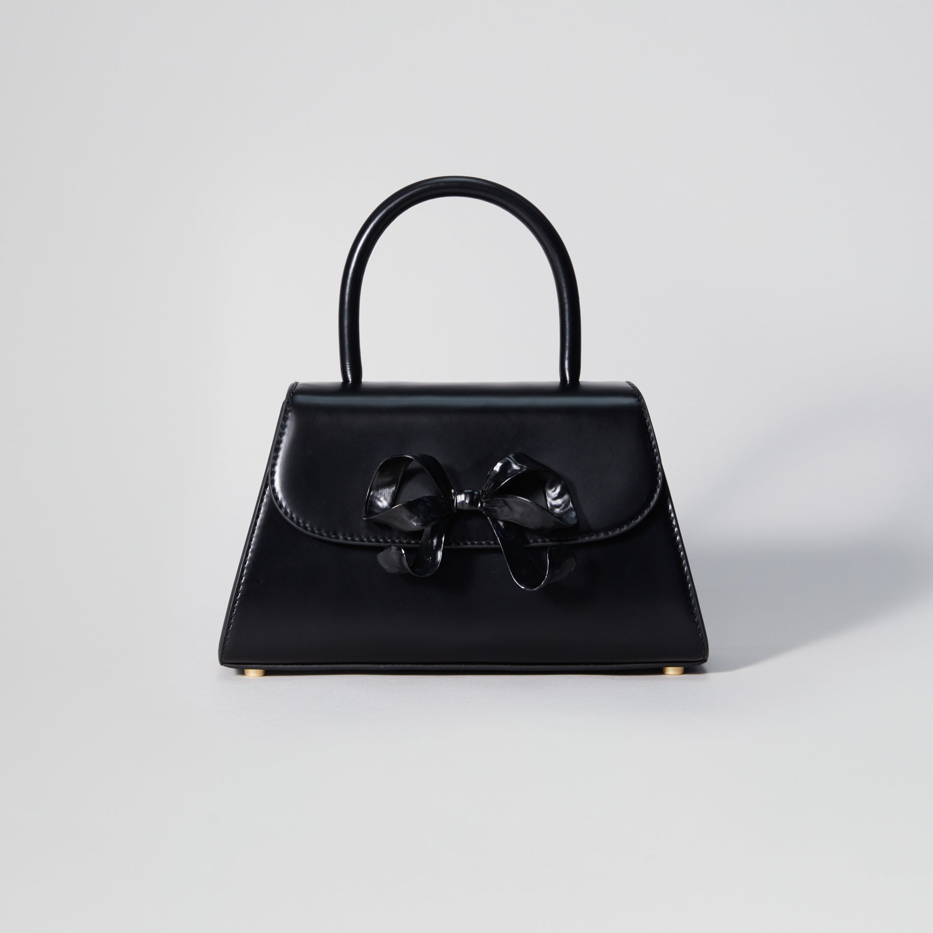 The Bow Mini in Black with Enamel