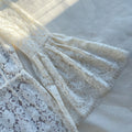 Ivory Cotton Lace Midi Dress
