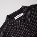 블랙 라인스톤 미니 셔츠 드레스