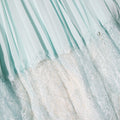 Blue Chiffon Crossover Midi Dress