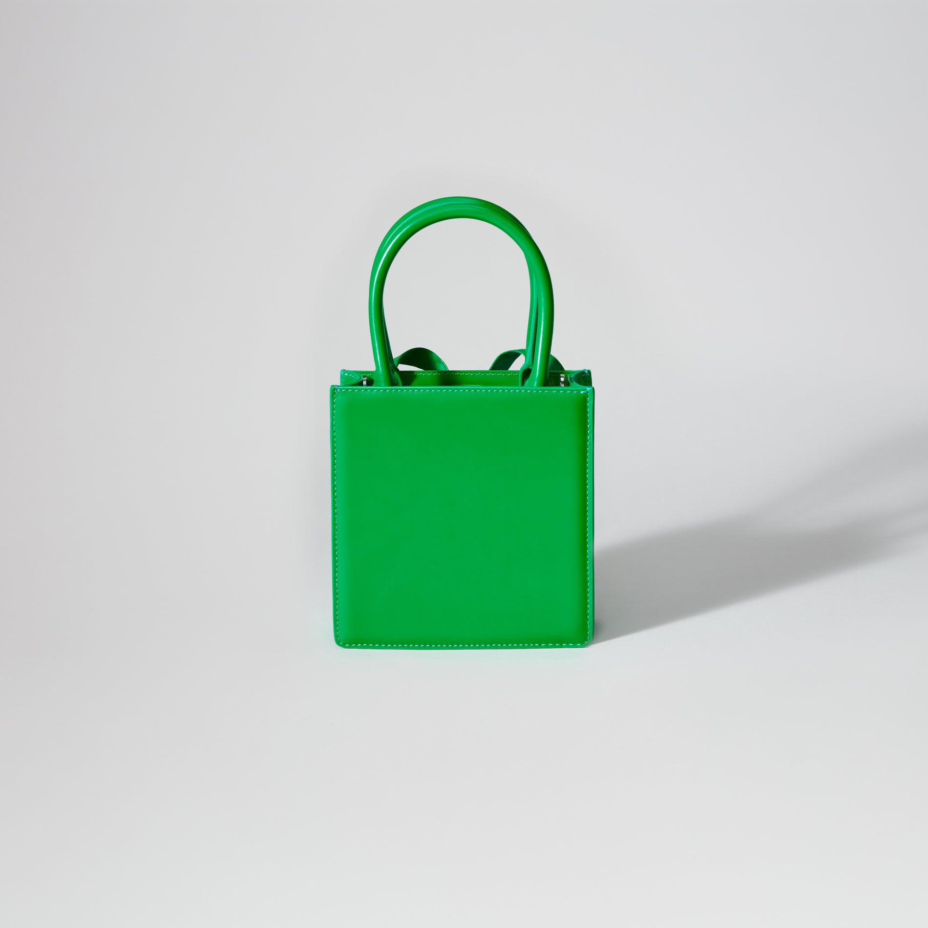 Green Bow Mini Tote Bag