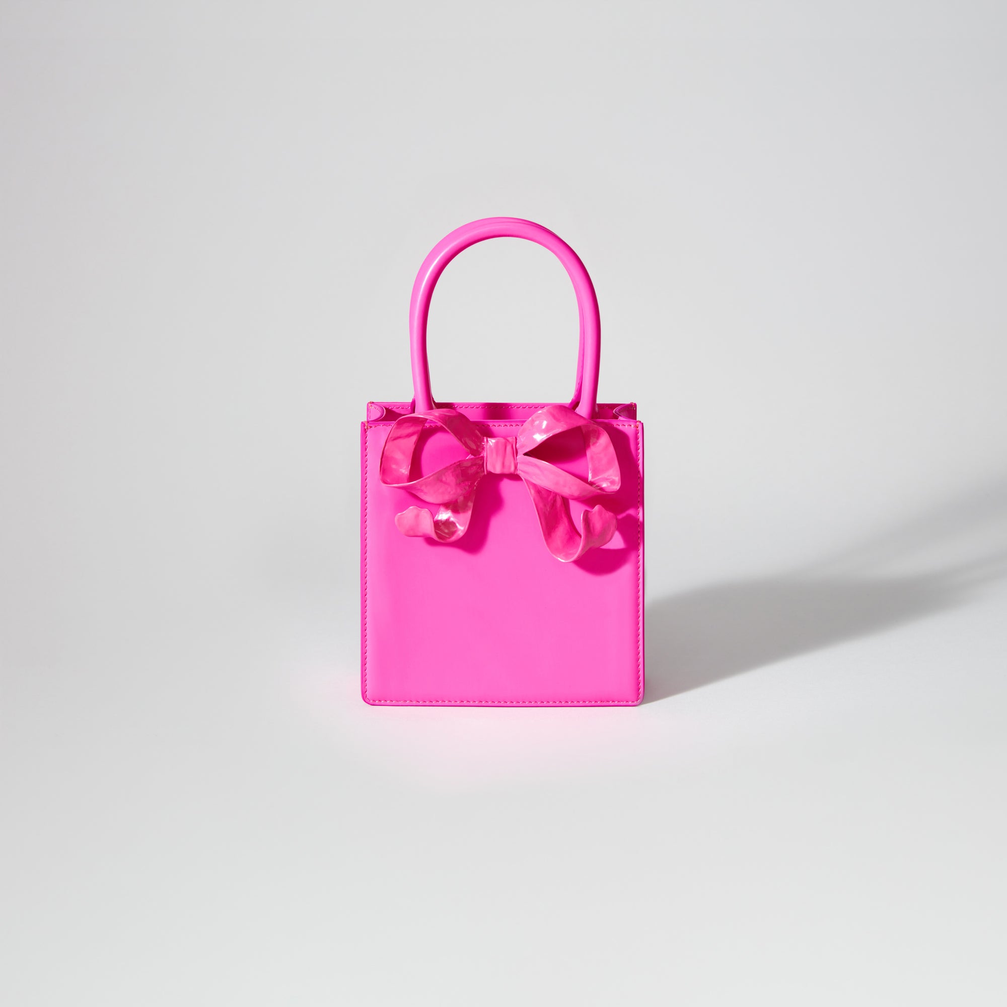Pink Bow Mini Tote Bag