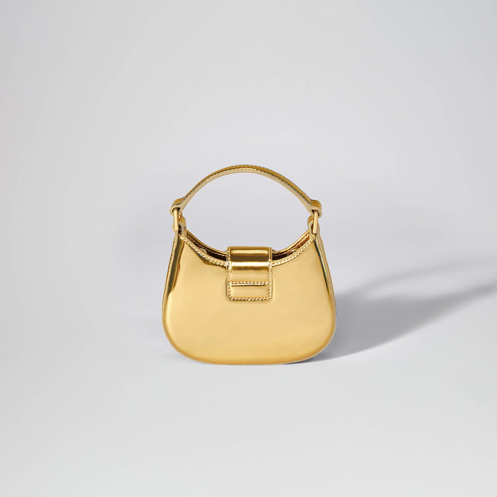 Gold Crescent Bow Micro Bag