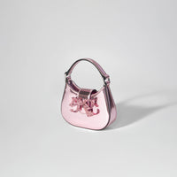 Pink Crescent Bow Micro Bag