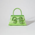 The Bow Mini in Lime Rhinestone
