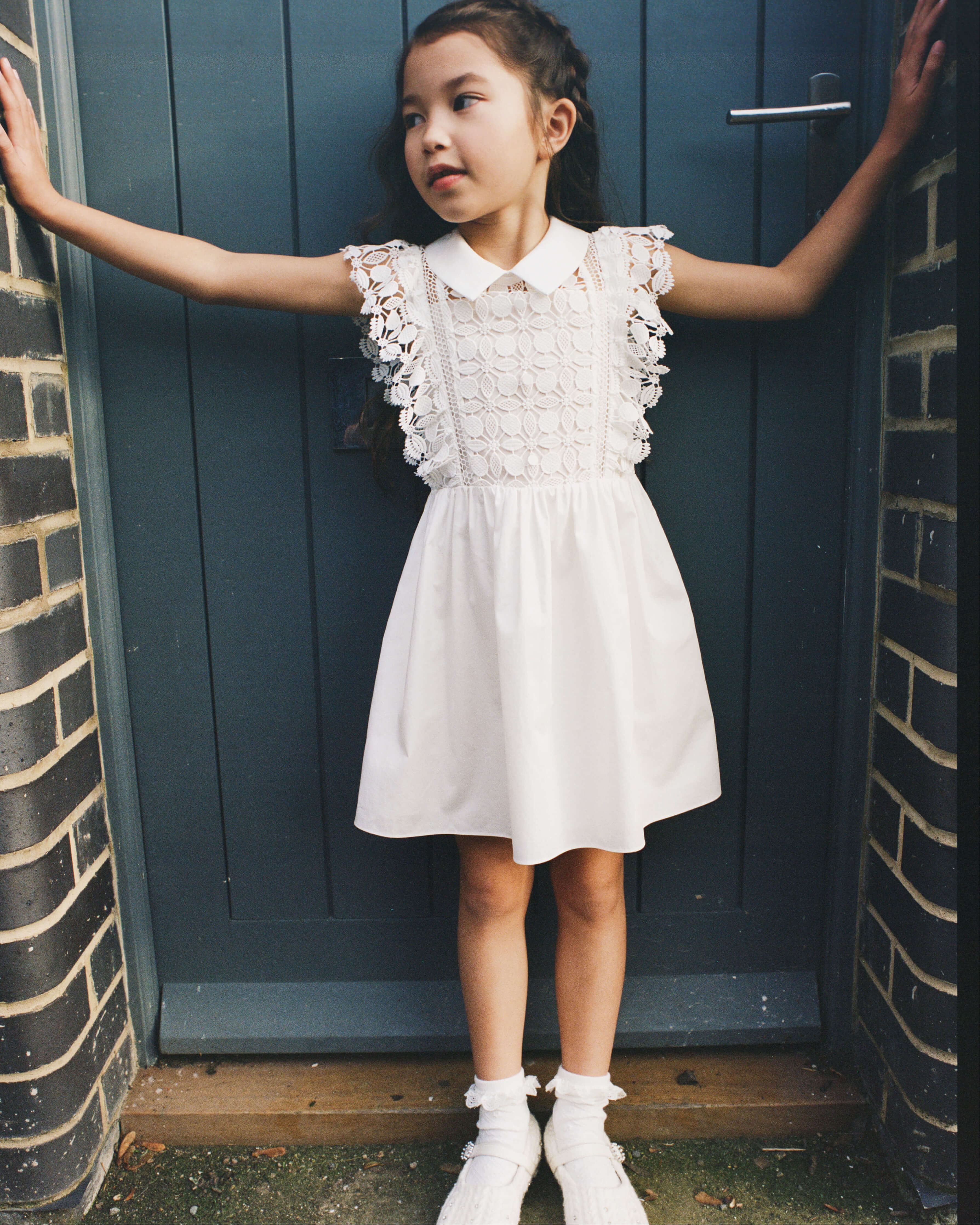 White Lace Mini Dress