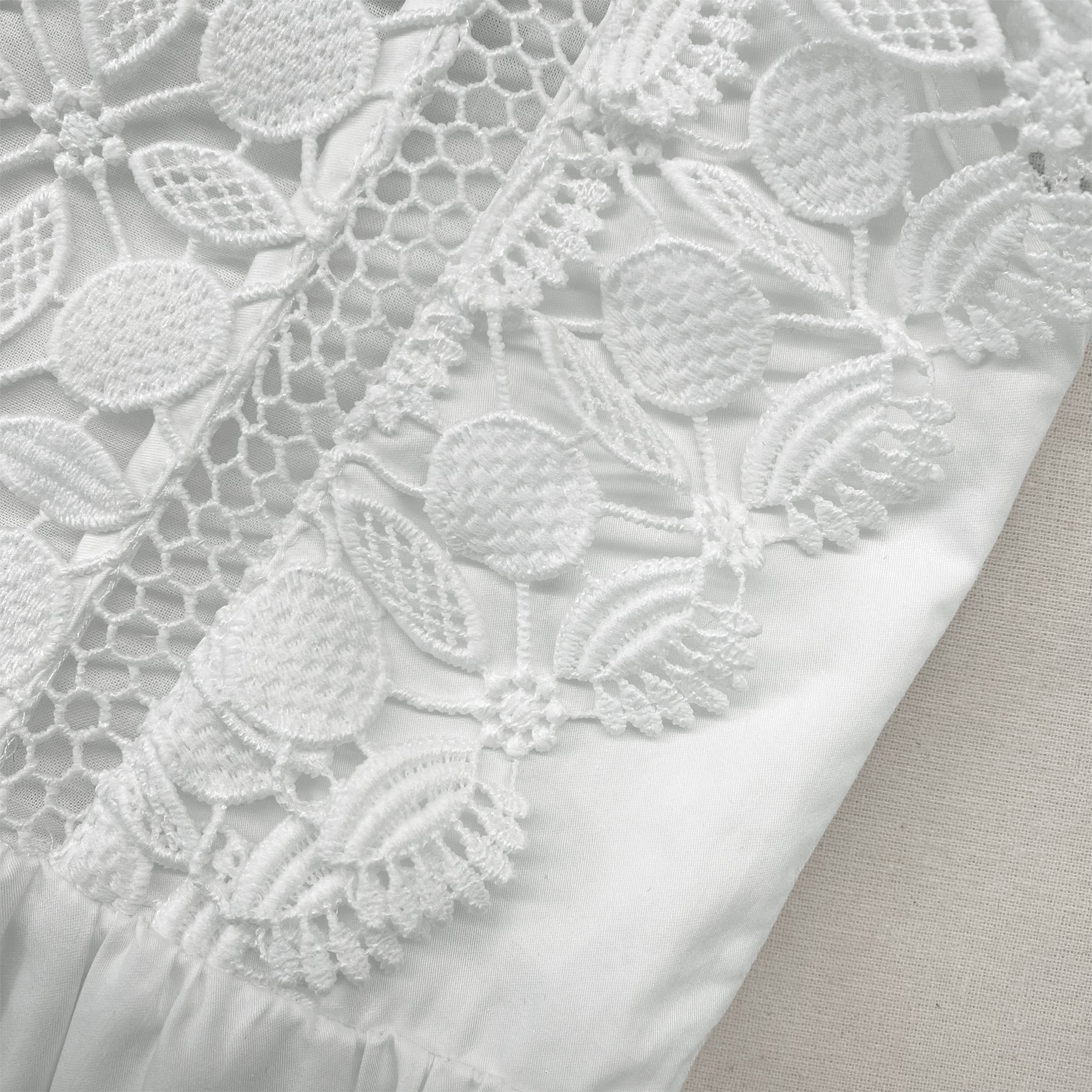 White Lace Mini Dress