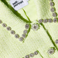 Lime Boucle Top