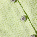 Lime Boucle Mini Skirt