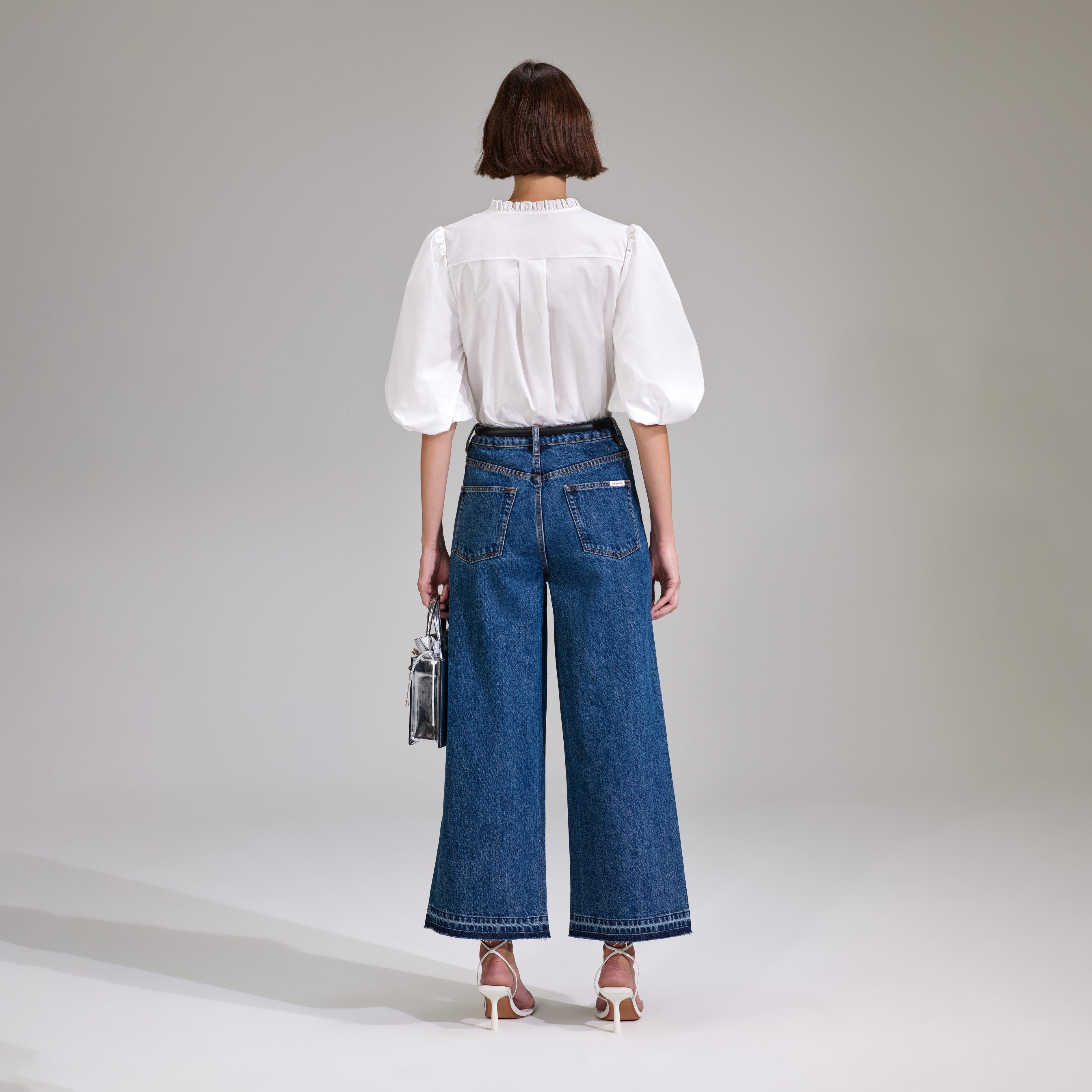 White Cotton Poplin Top