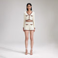 Cream Cable Knit Short