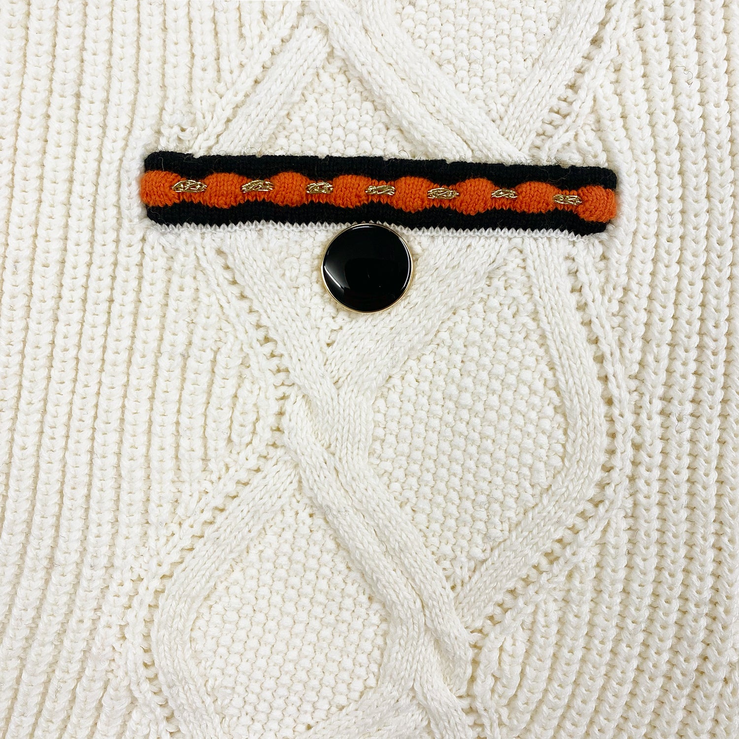 Cream Cable Knit Short