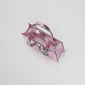 Pink Metallic Mini Tote Bow Bag