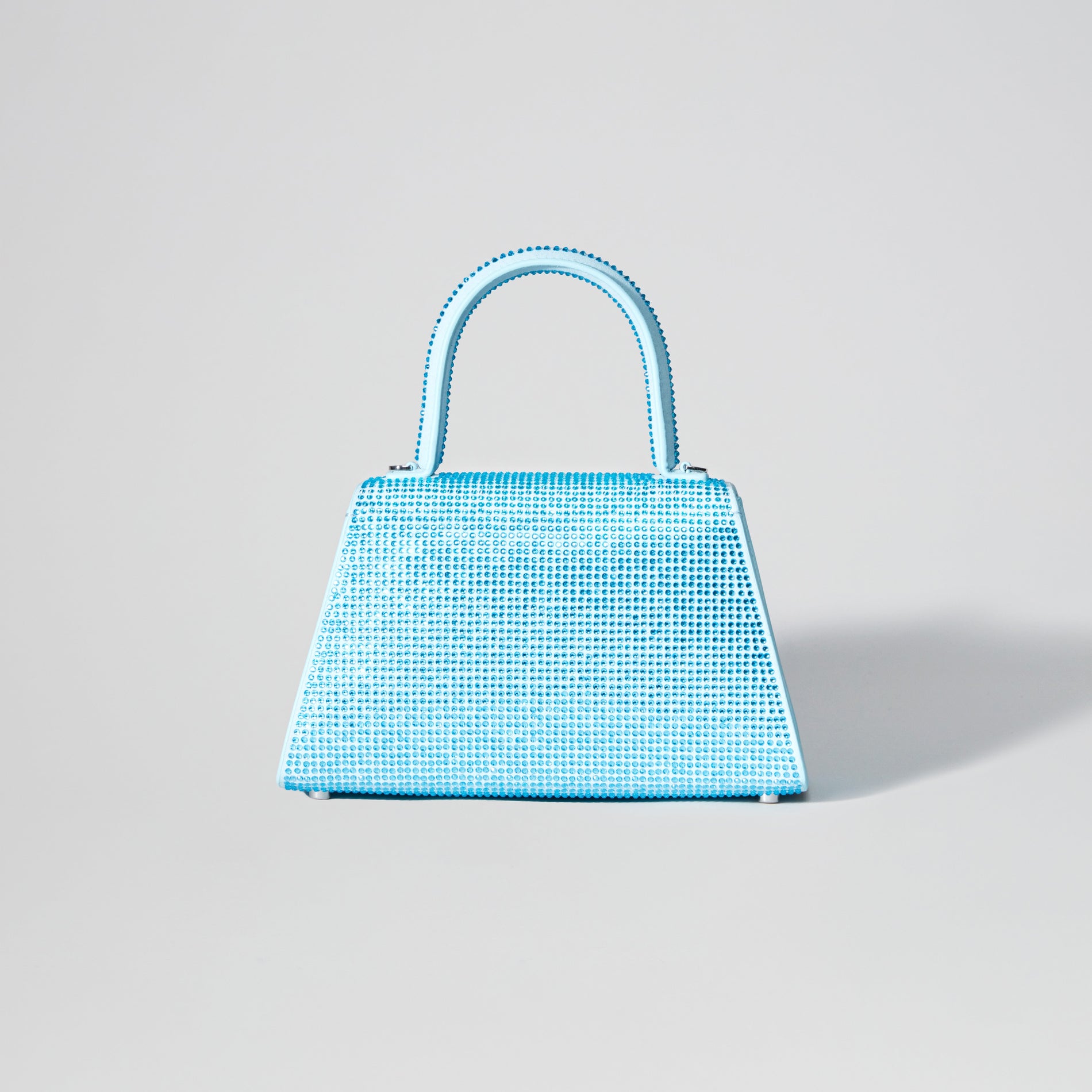 Blue Diamante Bow Envelope Mini Bag