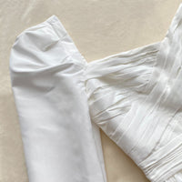 White Taffeta Mini Dress