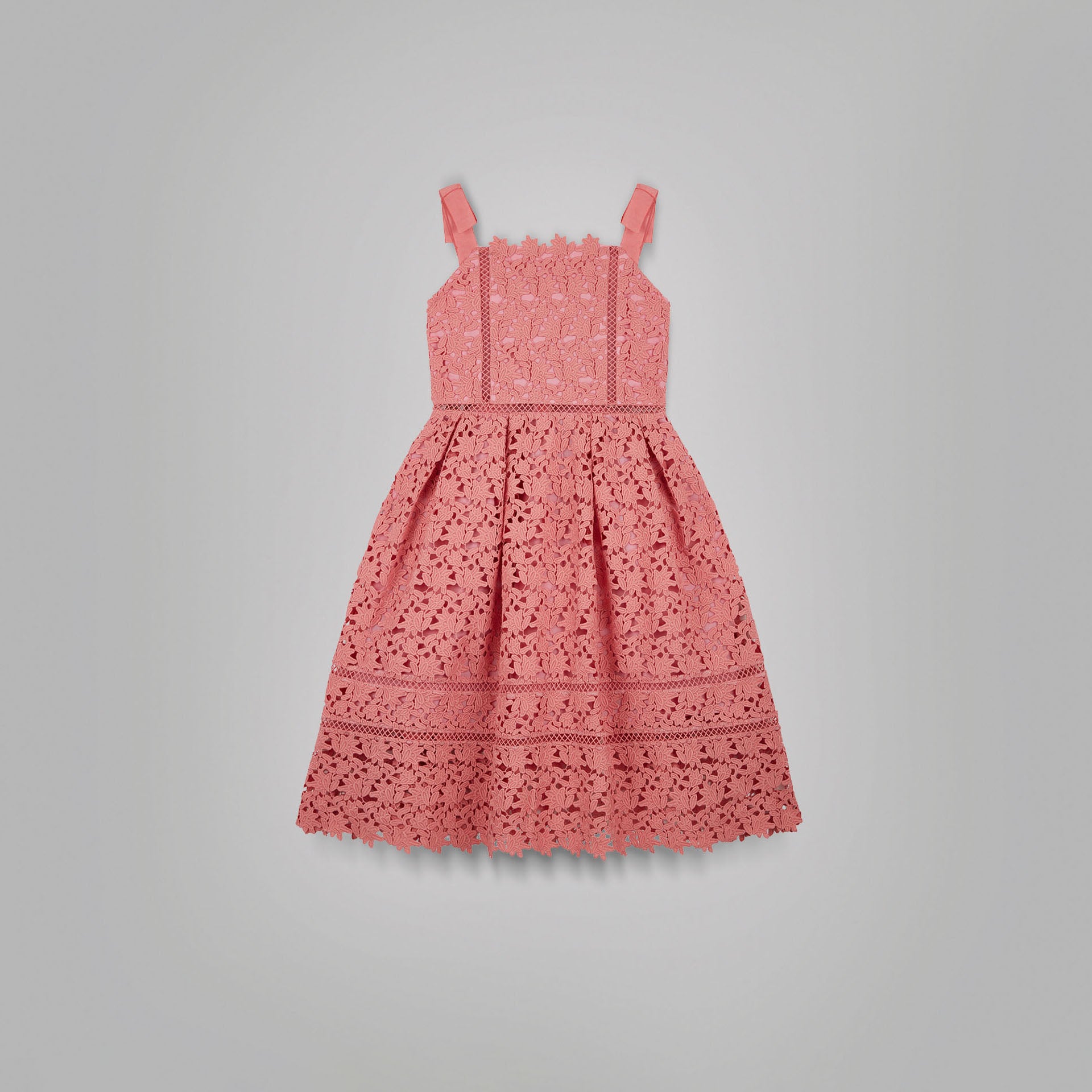 Pink Azaelea Bow Detail Midi Dress