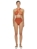 Pink High Waisted Bikini Briefs Pink